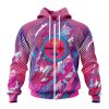 NFL Pittsburgh Steelers Breast Cancer Zip Up Hoodie