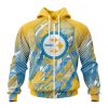 NFL Pittsburgh Steelers Childhood Cancer Zip Up Hoodie