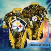NFL Pittsburgh Steelers Custom Name Flower Summer Tropical Hawaiian Shirt