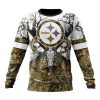 NFL Pittsburgh Steelers Custom Name Number Deer Skull And Forest Sweatshirt