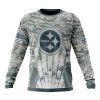 NFL Pittsburgh Steelers Custom Name Number Honor US Air Force Veterans Sweatshirt