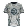 NFL Pittsburgh Steelers Custom Name Number Honor US Air Force Veterans T-Shirt