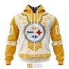 NFL Pittsburgh Steelers Custom Name Number Native Pattern Zip Up Hoodie