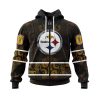 NFL Pittsburgh Steelers Custom Name Number Native With Samoa Culture Zip Up Hoodie