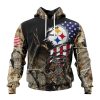 NFL Pittsburgh Steelers Custom Name Number Special Camo Realtree Pullover Hoodie
