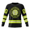 NFL Pittsburgh Steelers Custom Name Number Special FireFighter Uniform Sweatshirt