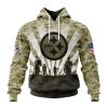 NFL Pittsburgh Steelers Custom Name Number Veterans And Families Pullover Hoodie