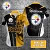 NFL Pittsburgh Steelers Custom Name Special Half Tone Mascot Hawaiian Shirt
