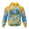 NFL San Francisco 49ers Childhood Cancer Pullover Hoodie