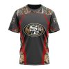 NFL San Francisco 49ers Custom Name Number Camo Hunting T-Shirt