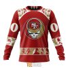 NFL San Francisco 49ers Custom Name Number Grateful Dead Sweatshirt