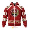 NFL San Francisco 49ers Custom Name Number Grateful Dead Zip Up Hoodie