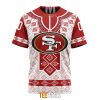 NFL San Francisco 49ers Custom Name Number Native Pattern T-Shirt
