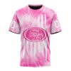 NFL San Francisco 49ers Custom Name Number Pink Tie-Dye T-Shirt