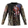NFL San Francisco 49ers Custom Name Number Special Camo Realtree Sweatshirt