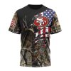 NFL San Francisco 49ers Custom Name Number Special Camo Realtree T-Shirt