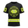 NFL San Francisco 49ers Custom Name Number Special FireFighter Uniform T-Shirt