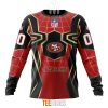 NFL San Francisco 49ers Custom Name Number Spider Man Sweatshirt
