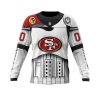 NFL San Francisco 49ers Custom Name Number Star Wars Sweatshirt