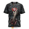 NFL San Francisco 49ers Halloween Horror Skull T-Shirt