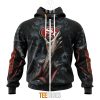 NFL San Francisco 49ers Halloween Horror Skull Zip Up Hoodie