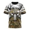 NFL Seattle Seahawks Custom Name Number Deer Skull And Forest T-Shirt