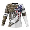 NFL Seattle Seahawks Custom Name Number Fishing With Flag Of USA Sweatshirt