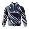 NFL Seattle Seahawks Custom Name Number MotoCross Concept Pullover Hoodie