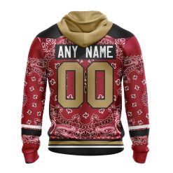 Alternative view of NFL Tampa Bay Buccaneers Custom Name Number Classic Style Zip Up Hoodie