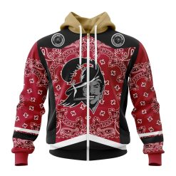 NFL Tampa Bay Buccaneers Custom Name Number Classic Style Zip Up Hoodie