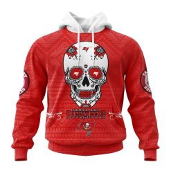 NFL Tampa Bay Buccaneers Custom Name Number Kits For Dia De Muertos Pullover Hoodie