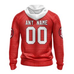Alternative view of NFL Tampa Bay Buccaneers Custom Name Number Kits For Dia De Muertos Zip Up Hoodie