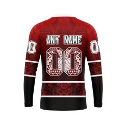 Alternative view of NFL Tampa Bay Buccaneers Custom Name Number Native With Samoa Culture Sweatshirt