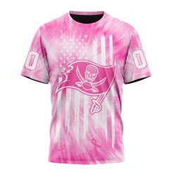 NFL Tampa Bay Buccaneers Custom Name Number Pink Tie-Dye T-Shirt