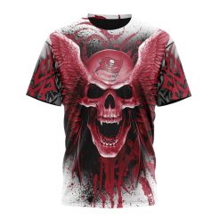 NFL Tampa Bay Buccaneers Custom Name Number Special Kits With Skull T-Shirt