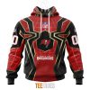 NFL Tampa Bay Buccaneers Custom Name Number Spider Man Pullover Hoodie