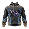 NFL Tennessee Titans Custom Name Number Camo Hunting Pullover Hoodie