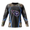 NFL Tennessee Titans Custom Name Number Camo Hunting Sweatshirt