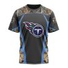 NFL Tennessee Titans Custom Name Number Camo Hunting T-Shirt
