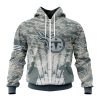NFL Tennessee Titans Custom Name Number Honor US Air Force Veterans Zip Up Hoodie