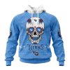 NFL Tennessee Titans Custom Name Number Kits For Dia De Muertos Pullover Hoodie