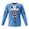 NFL Tennessee Titans Custom Name Number Kits For Dia De Muertos Sweatshirt