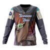 NFL Tennessee Titans Custom Name Number Mandalorian And Baby Yoda Sweatshirt