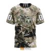 NFL Tennessee Titans Custom Name Number Veteran Salute To Service T-Shirt