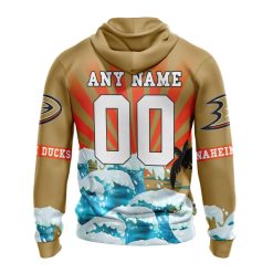 Alternative view of NHL Anaheim Ducks Custom Name Number Kits For The Grateful Dead Zip Up Hoodie