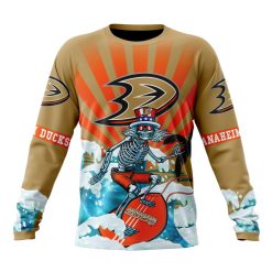 NHL Anaheim Ducks Custom Name Number Kits For The Grateful Dead Sweatshirt