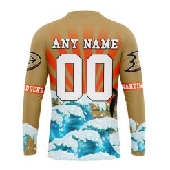Alternative view of NHL Anaheim Ducks Custom Name Number Kits For The Grateful Dead Sweatshirt