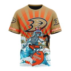 NHL Anaheim Ducks Custom Name Number Kits For The Grateful Dead T-Shirt