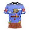 NHL Anaheim Ducks Custom Name Number Super Mario Game T-Shirt