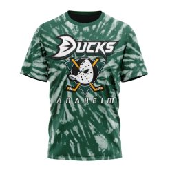 NHL Anaheim Ducks Custom Name Number Vintage Tie - Dye T-Shirt